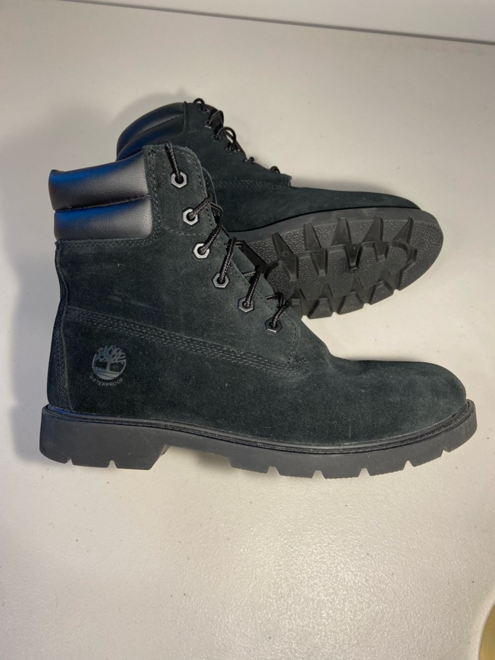 Timberland Women’s Black Suede Linden Woods Waterproof BootsSZ 10